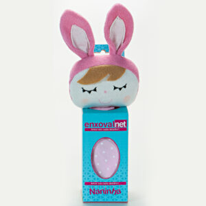 Cheirinho Naninha Fraldinha de Boca com Porta Chupeta Boneca Metoo Angela Rosa Pink Azul