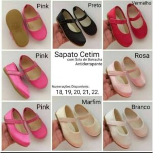 Kit 4 Pares Sapato Cetim Customização Solado Antiderrapante