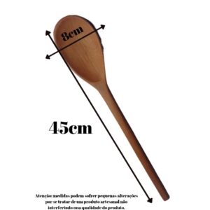 Colher de pau grande 45cm / colher de madeira 45cm.