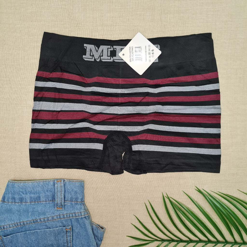 Kit 12 Cuecas Masculinas Box Microfibra Adulto Lisa Boxer