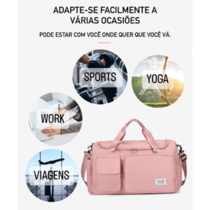 Mochila Grande retângulo Masculina Feminina De Viagem Bolsa Academia