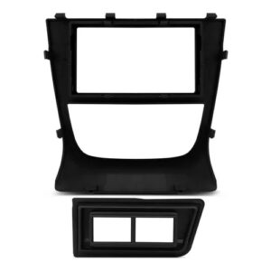 Moldura De Painel Dvd Automotivo 2 Din Vw Gol G5 Cor Preta