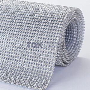 Manta Strass Alto Brilho Cristal Artesanato – Prata – Rolo 5cm X 45cm