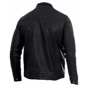 Jaqueta De Couro Masculina Slim Fit Casual Luxo