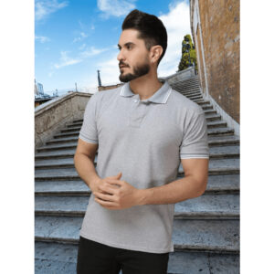 Camisa Gola Polo Masculina Camiseta de AlgodãoRoupas casuais de escritório