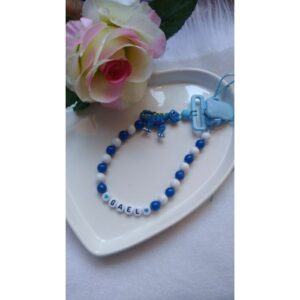 prendedor de chupeta com nome bebes