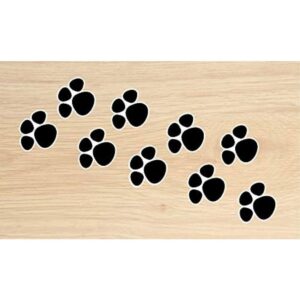 Kit 50 Adesivos Vinil Patinha de Coelho da Páscoa | Adesivo Caça Ovos | Adesivo Pegada Coelho