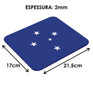 Mousepad Estampado Cruzeiro 21x17cm Neoprene