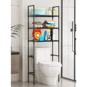 Estante Rack para Banheiro com Prateleiras Organizador Suporte Multifuncional