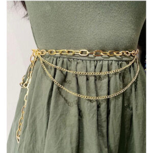 cinto de corrente corrente de cintura de corrente oca simples e versátil de moda feminina importado tendência