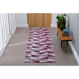 Tapete Passadeira Geométrico Jacquard Antiderrapante 1,40 X 0,50 M