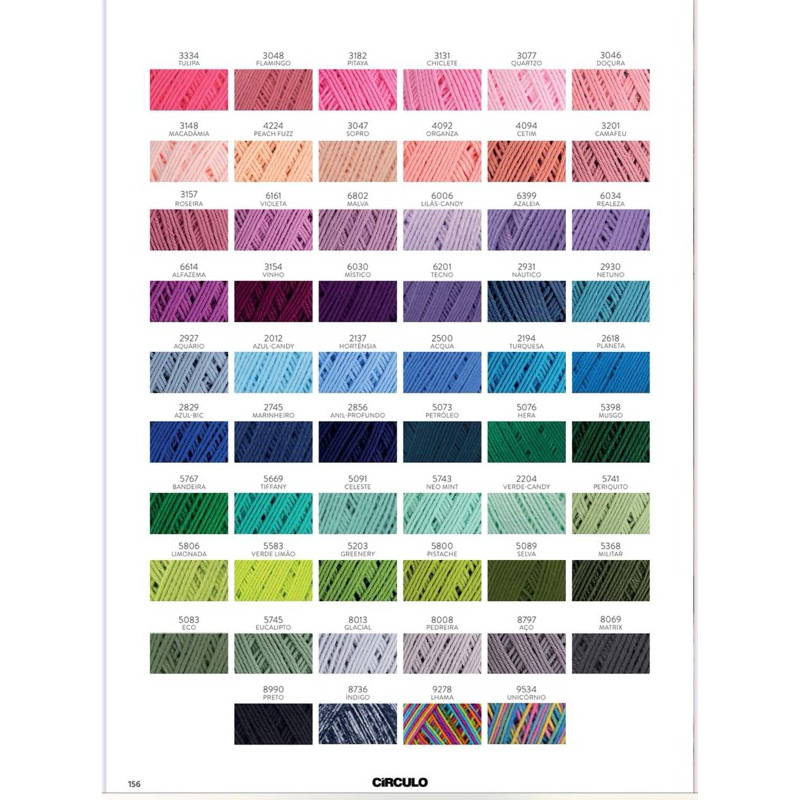 Kit 02 Fio Linha Amigurumi Novas Cores Círculo 125 Gramas Crochê Tricotin (Escolher as cores no chat)