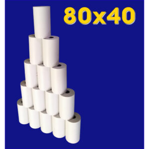 5 rolos Bobina Térmica 80×40 Cupom fiscal, PDV