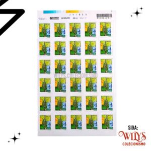 Folha de Selos Trompete – Selo Carta Social – Cartela com 30 Selos – Instrumentos Musicais – Trompete – 2011