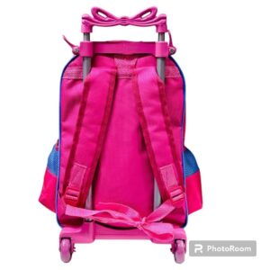 Mochila Stitch Escolar Rodinhas de Silicone menina e menino