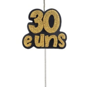 Vela Aniversário Glitter Prata Dourada 30 40 50 60 e Uns