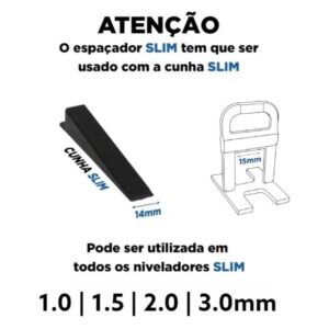 1000 Espaçador + 120 Cunhas para Piso Porcelanato Clips Tipo Cortag