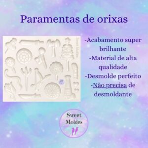 Molde de silicone Paramentas de Orixás