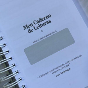 Caderno de leituras – Book Coffee Sweater Repeat – Tamanho A5 – Envio Imediato