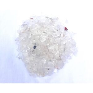 Pedra Cascalho Cristal Transparente Natural tamanho médio aproximado 4 MM à 8 MM