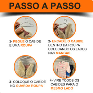 Kit 20 Cabide Infantil Acrílico Transparente Cristal Reforçado