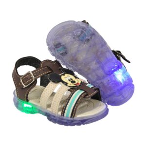 Sandalia Infantil Papete  Masculina 19/26 Led Confotavel ENVIO IMEDIATO 116-CAFE