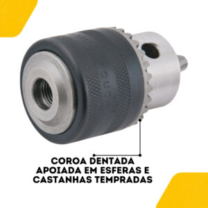 Mandril 3/8 Original 1,5 Á 10mm+ Chave P/ Furadeira