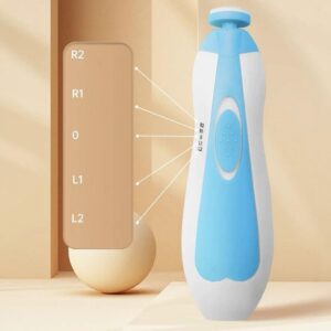 Lixa de Unha Elétrico Aparador Cortador Para Bebê Infantil Criança Com Estojo 6 Refis – ULIFE