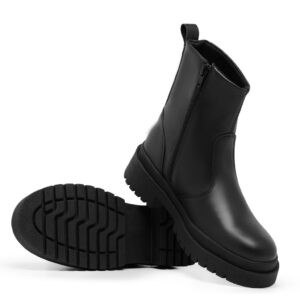 Bota Coturno Feminino Sola Tratorada Confortável Mega Promoção