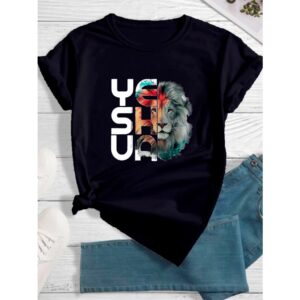 Camiseta Feminina Masculina Yeshua Leão Básica Algodão Camisa T shirt Unissex