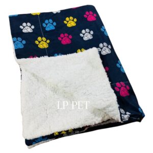 Manta para Pet Cobertor para pet  com sherpa 90x75cm Cachorro ou Gato várias cores