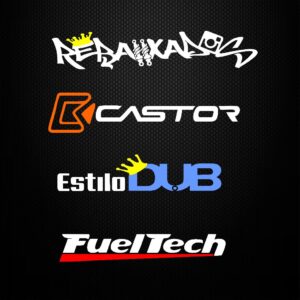 Kit 12 Adesivos – Made In Favela Coro&Cacete 7008 Rebaixados Castor EstiloDub Neuro Lowcars Volcano