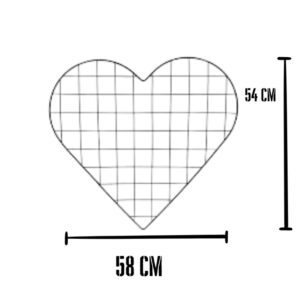 Grade Aramada Coração Para Fotos Decoração Memory Board – Fotografia