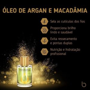 Borabella Óleo Finalizador Argan & Macadamia – 60ml