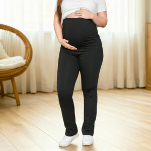 Calca Legging Gestante Flare suporte barriga alto conforto calça grávida boca larga
