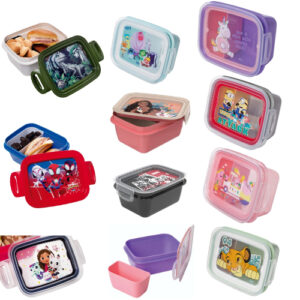 MARMITA PROMOÇÃO infantil hermética com divisória removível trava PLASUTIL pote lancheira escolar
