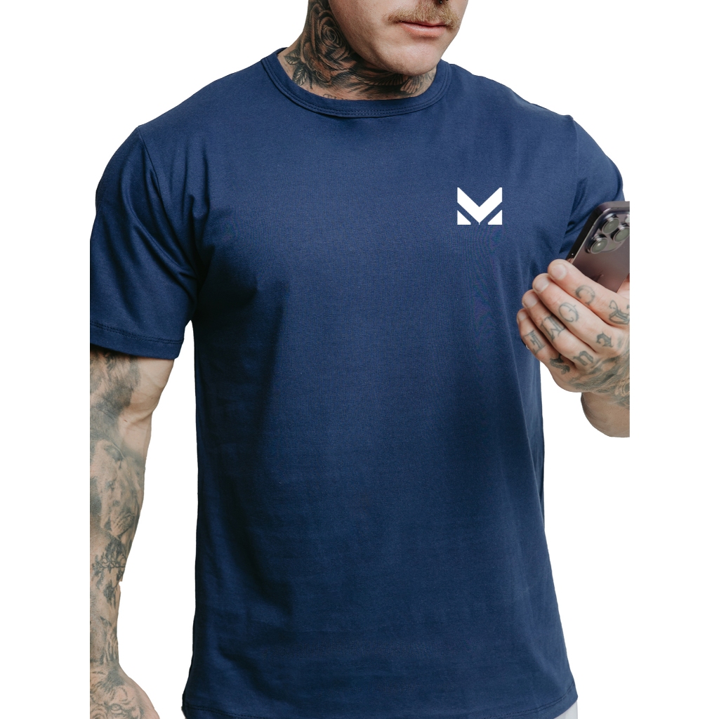 Camiseta Muleka Algodão Diversas Cores Unissex Estampada AZ 001