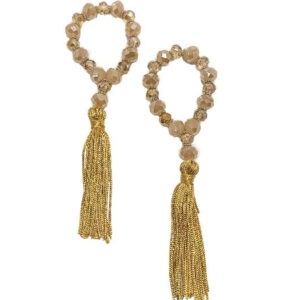 Kit 02 Pingentes de Cristal e Tassel Para Aromatizadores ou Saboneteiras