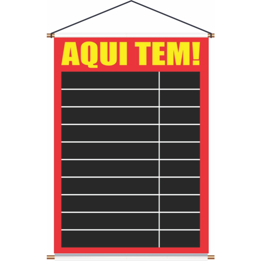 Banner para anunciar Aqui Tem - Arte pronta