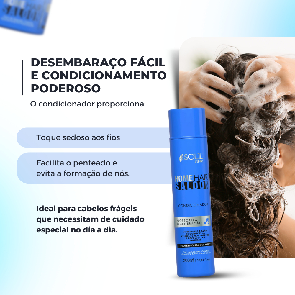 Kit 15 Produtos Cabelo Soul Care Profissional | Shampoo Condicionador Máscara Nutrição Atacado
