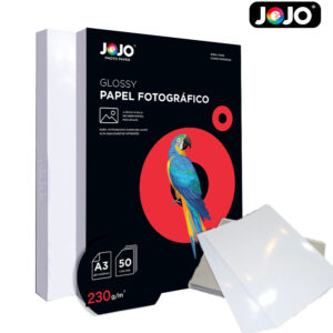 Papel fotográfico GLOSSY (Brilho) 230g/m² A3 100 FOLHAS  p/ impressoras à jato JOJO PHOTO PAPER