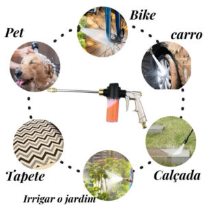 ESGUICHO PULVERIZADOR ALTA PRESSÃO COM RESERVATORIO-envio imediato