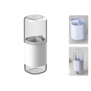 Porta Escova Pasta De Dentes Creme Dental Tampa E Divisórias