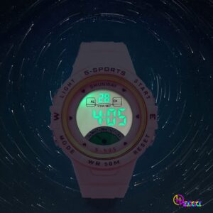 Relógio Infantil Digital A Prova De Água Crianças LED Luminoso Feminino De Moda Esportivo Redondo