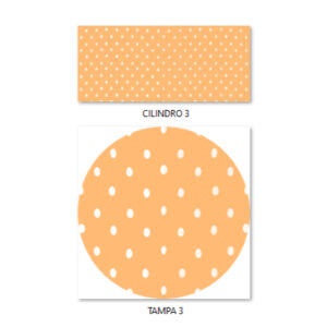 Kit Decorativo 365 Sorrisos Capa Painel Redondo + Capas Cilindros Veste Fácil/Fazemos qualquer tema