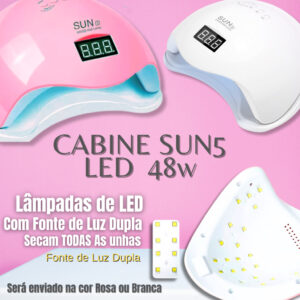 kit unha de gel Completo Cabine Sun Lixadeira Elétrica unha Iniciante- Envio Imediato