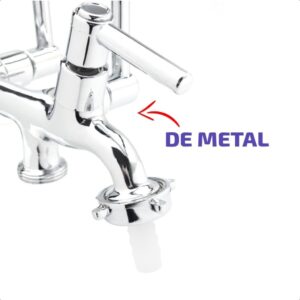 Torneira De Metal Com 3 Saídas Tanque E Máquina De Lavar C72