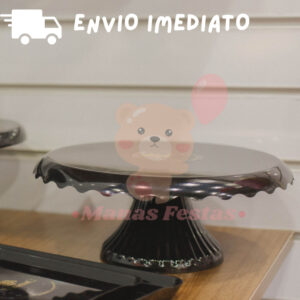 Kit Luxo Simplificado com Boleira Cake Renda 22cm + 1 Mesinha + 1 Escadinha Decorativa (3 Peças)(+5 Cores)