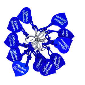 Chaveiros Mulher Virtuosa Emborrachado Coração Escolha Sua Cor 12 Unidades