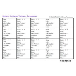 Caderneta de saúde vacinação capa dura personalizada com nome tema borboleta lilás atualizada